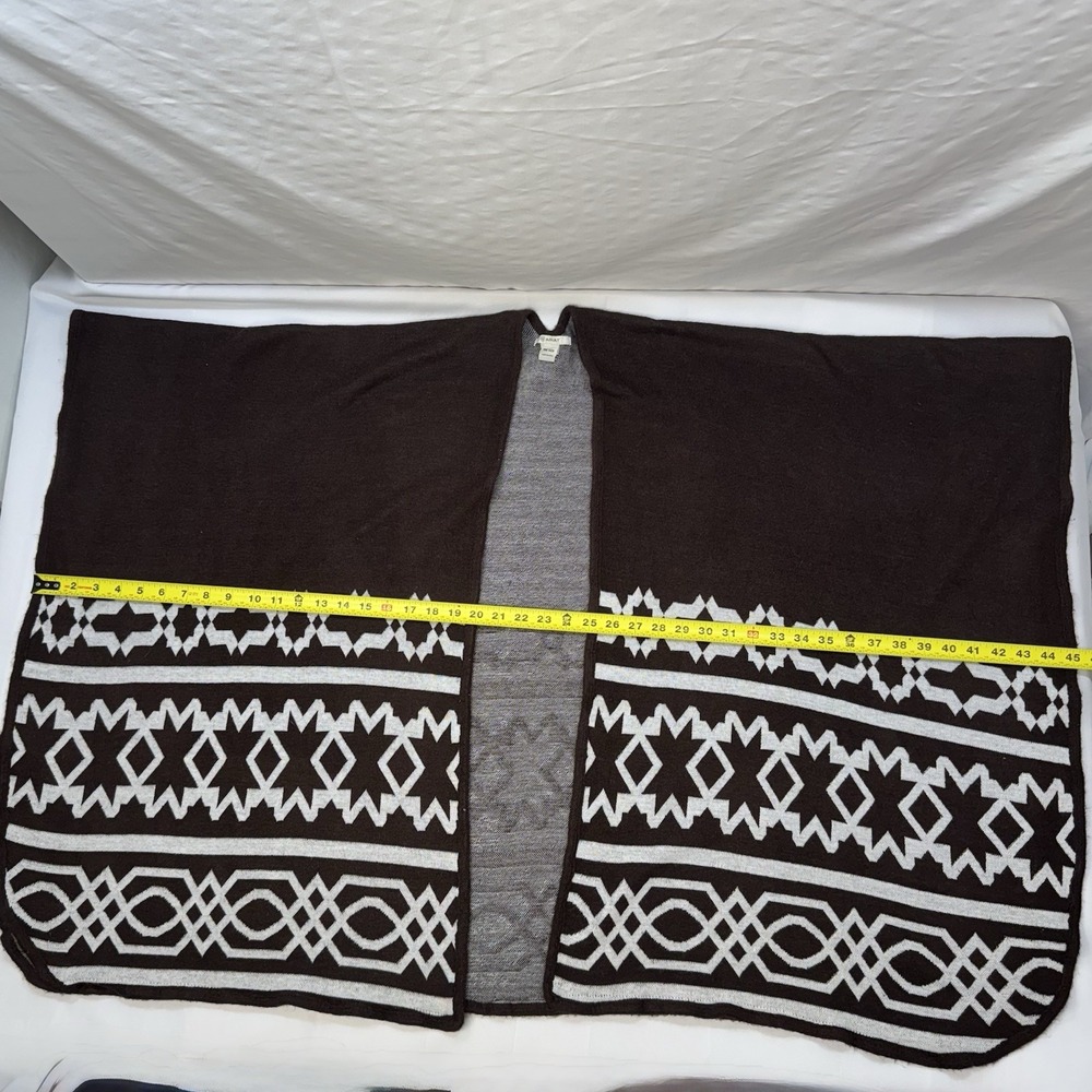 NWOT Ariat Womens Mary Cape Wrap Poncho Chocolate Brown Western Cowgirl Rodeo OS - Picture 11 of 12